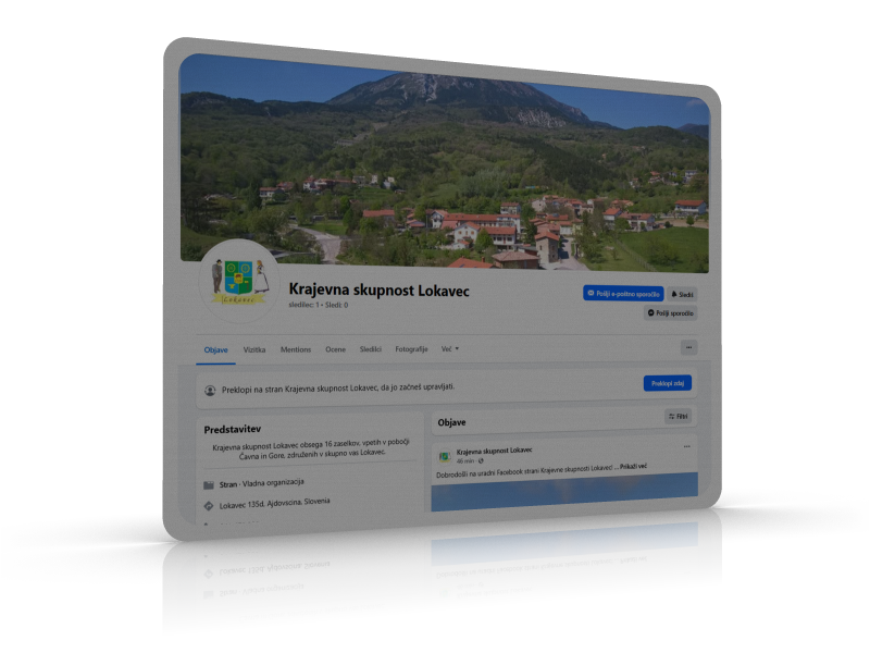 Dobrodošli na uradni Facebook strani Krajevne skupnosti Lokavec